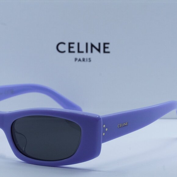 FINAL PRICE NEW CELINE CL40245U 78A SHINY LILAC / GREY SUNGLASSES - Picture 3 of 11